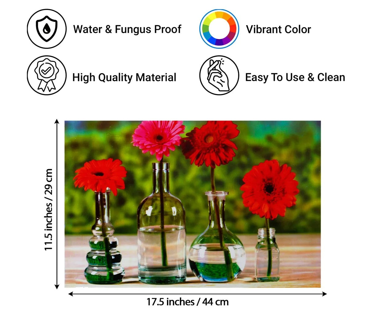 Set of 6 Pcs. Multipurpose Mats/Fridge Mats/Refrigerator Drawer Mats (Material-PP, Color-Red, Size-17.5X11.5 Inches) from G DECOR
