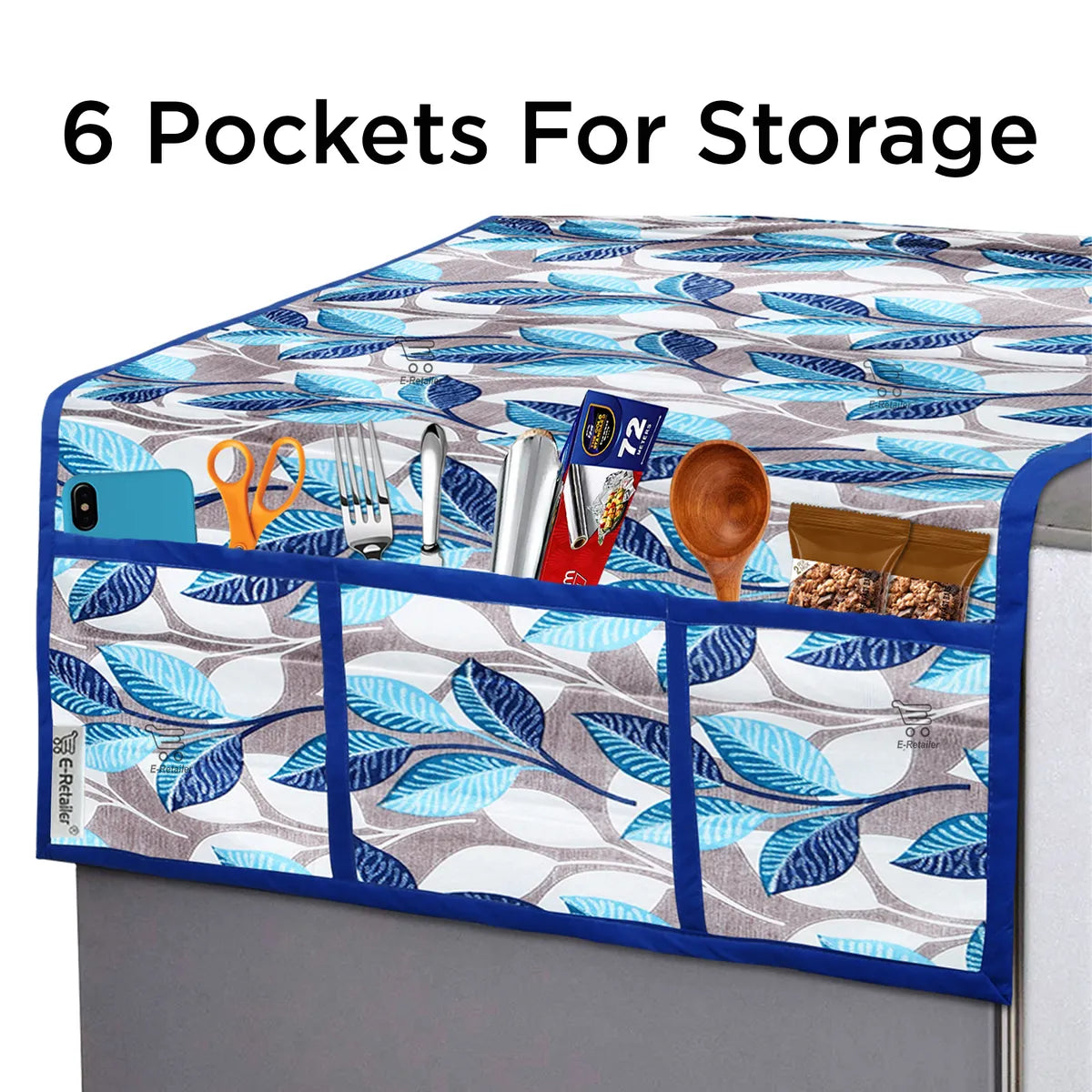 COMBO SET OFFER (  FRIDGE TOP COVER 1 Piece + 6 PCS MUTIPURPOSE MAT +2PCS FRIDGE HANDLE COVER FREE