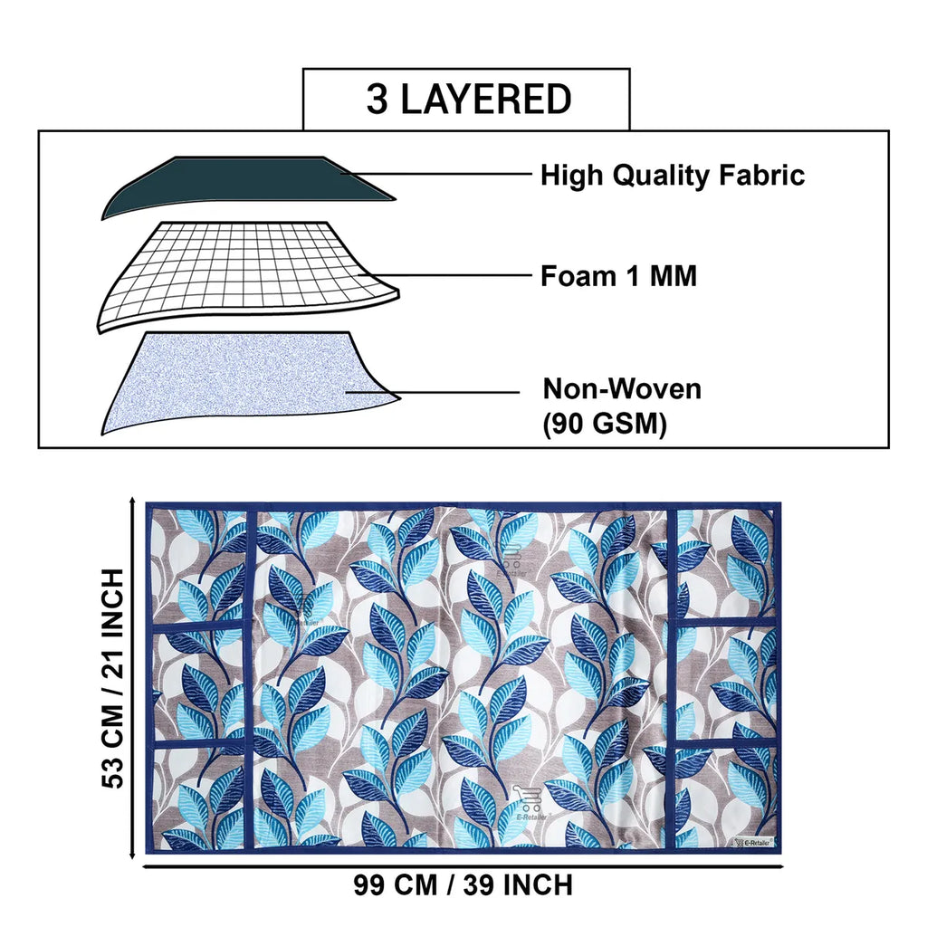 COMBO SET OFFER (  FRIDGE TOP COVER 1 Piece + 6 PCS MUTIPURPOSE MAT +2PCS FRIDGE HANDLE COVER FREE