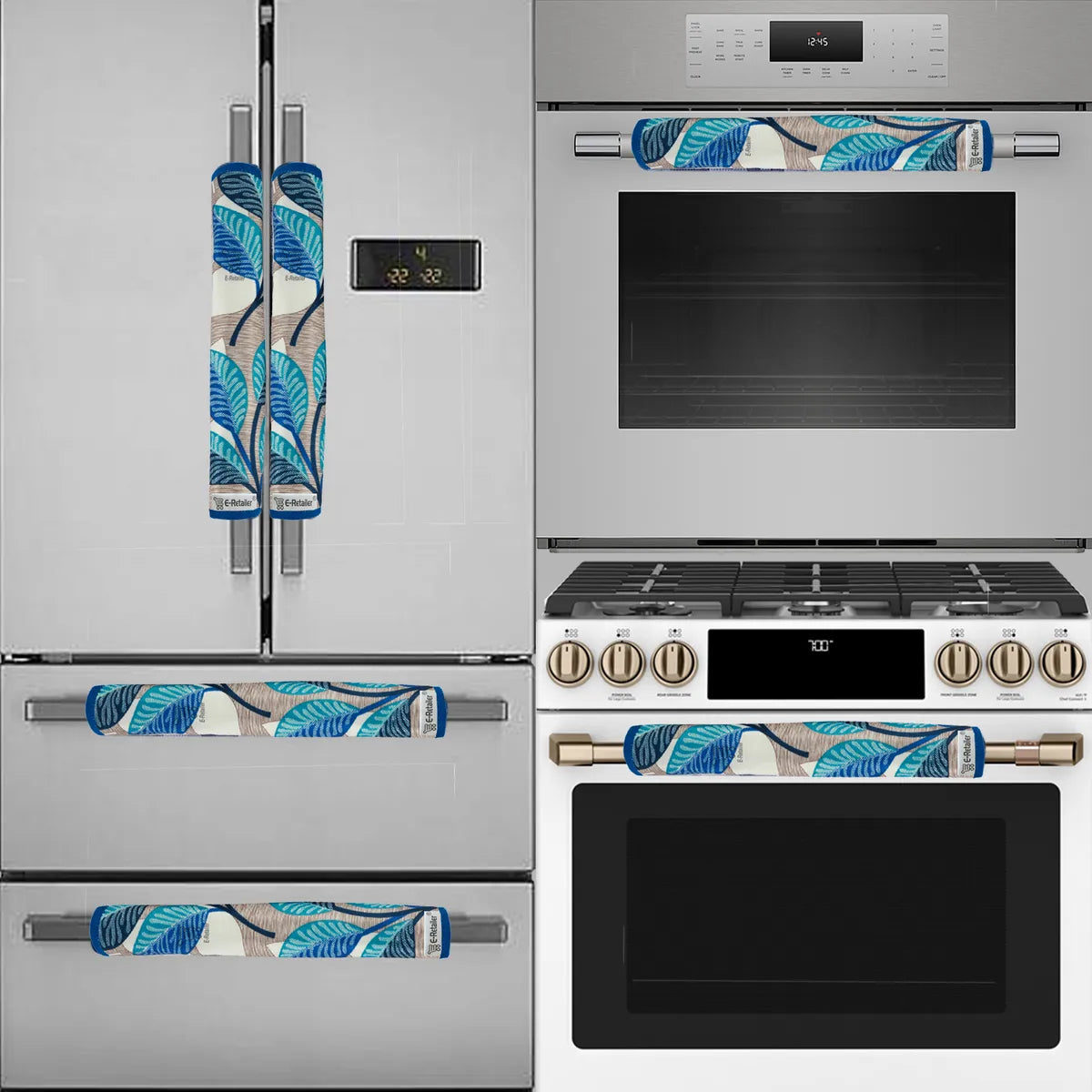 COMBO SET OFFER (  FRIDGE TOP COVER 1 Piece + 6 PCS MUTIPURPOSE MAT +2PCS FRIDGE HANDLE COVER FREE