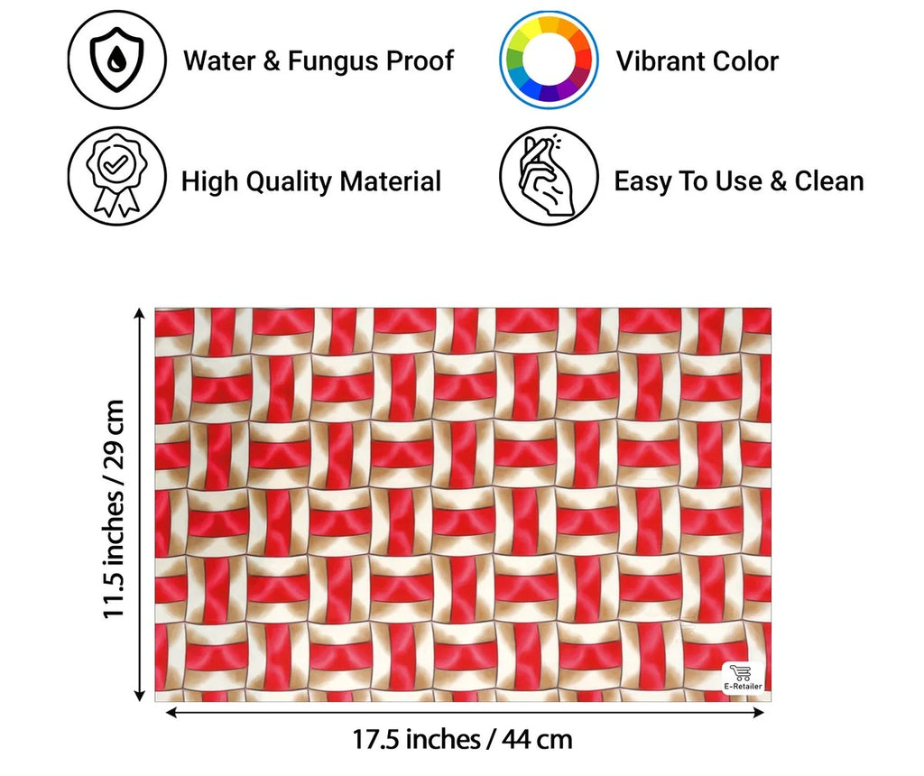 COMBO SET OFFER 102 (  FRIDGE TOP COVER 1 Piece + 6 PCS MUTIPURPOSE MAT +2PCS FRIDGE HANDLE COVER FREE