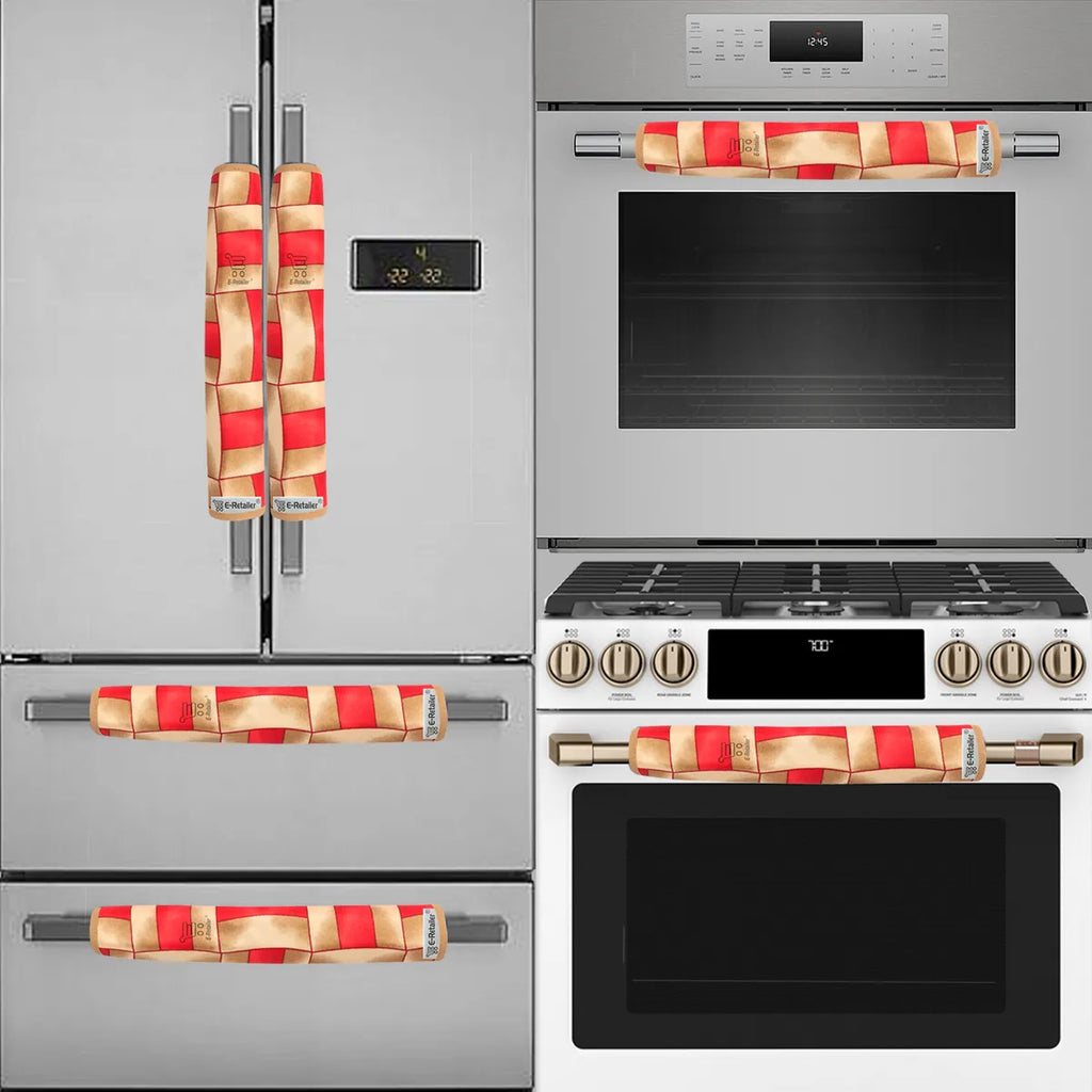 COMBO SET OFFER 102 (  FRIDGE TOP COVER 1 Piece + 6 PCS MUTIPURPOSE MAT +2PCS FRIDGE HANDLE COVER FREE