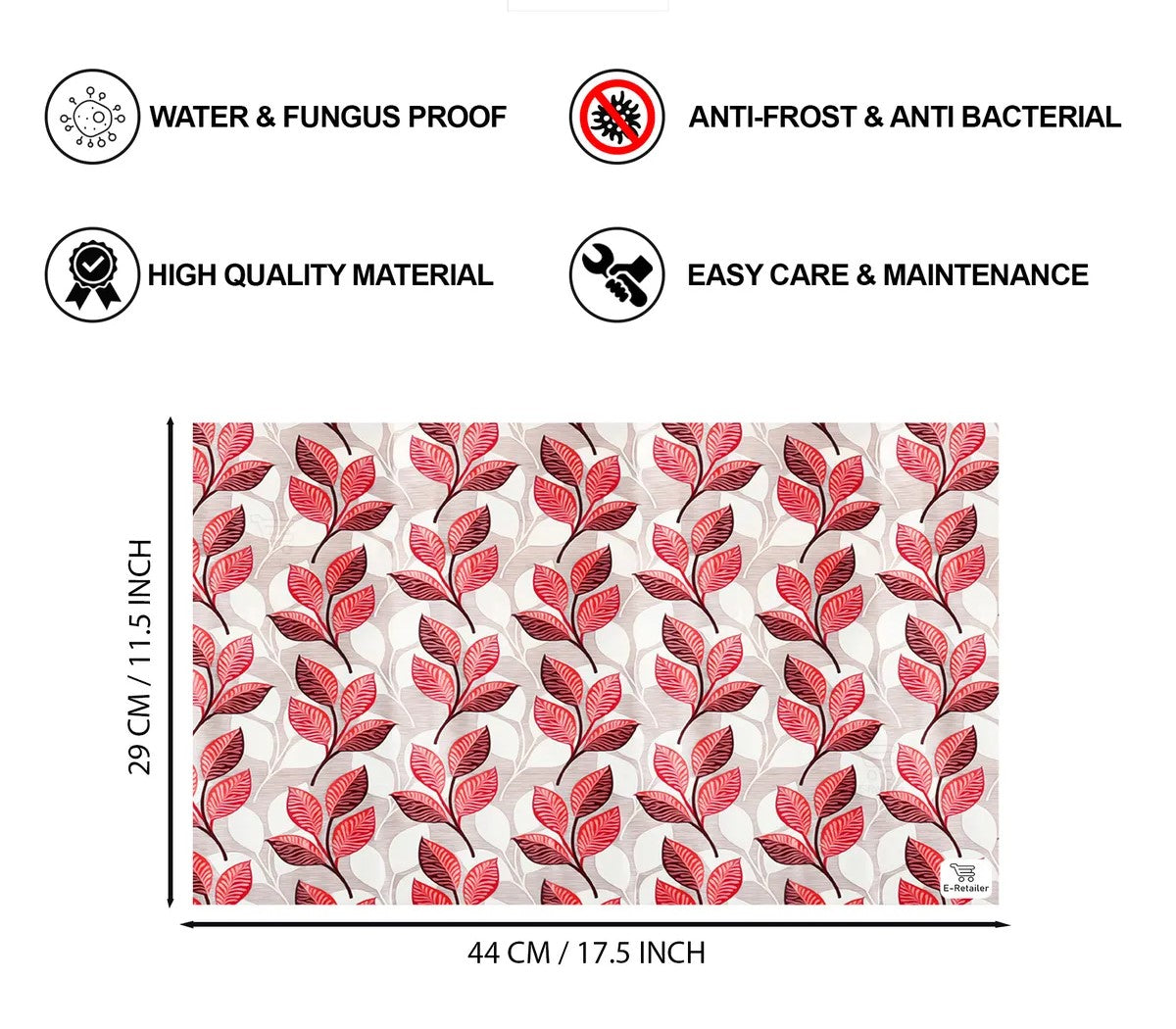 COMBO SET OFFER 103 (  FRIDGE TOP COVER 1 Piece + 6 PCS MUTIPURPOSE MAT +2PCS FRIDGE HANDLE COVER FREE