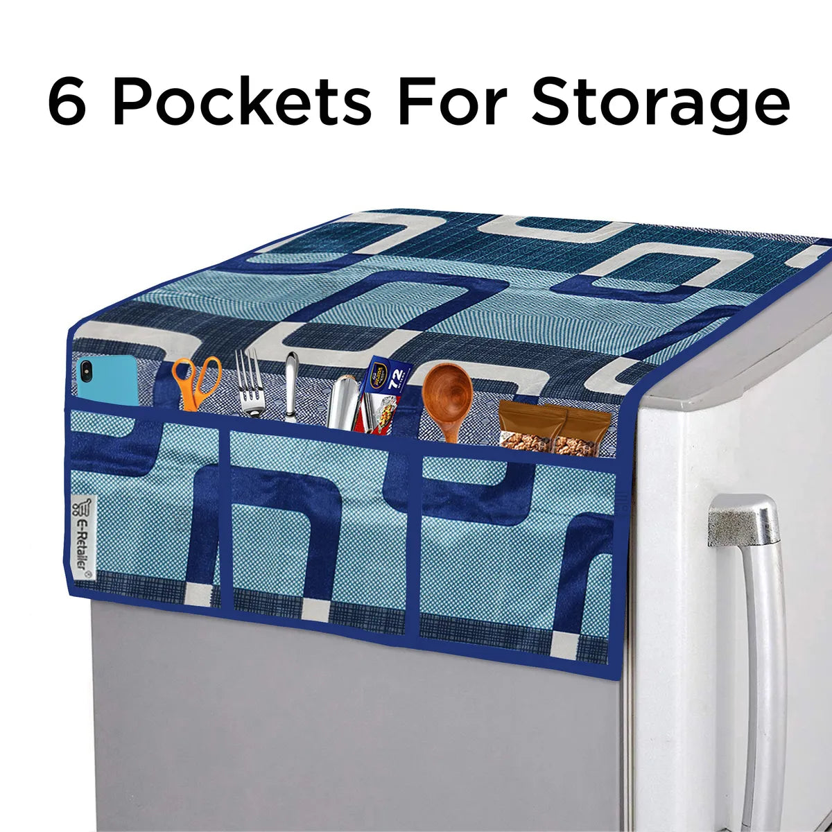 COMBO SET OFFER 104 (  FRIDGE TOP COVER 1 Piece + 6 PCS MUTIPURPOSE MAT +2PCS FRIDGE HANDLE COVER FREE