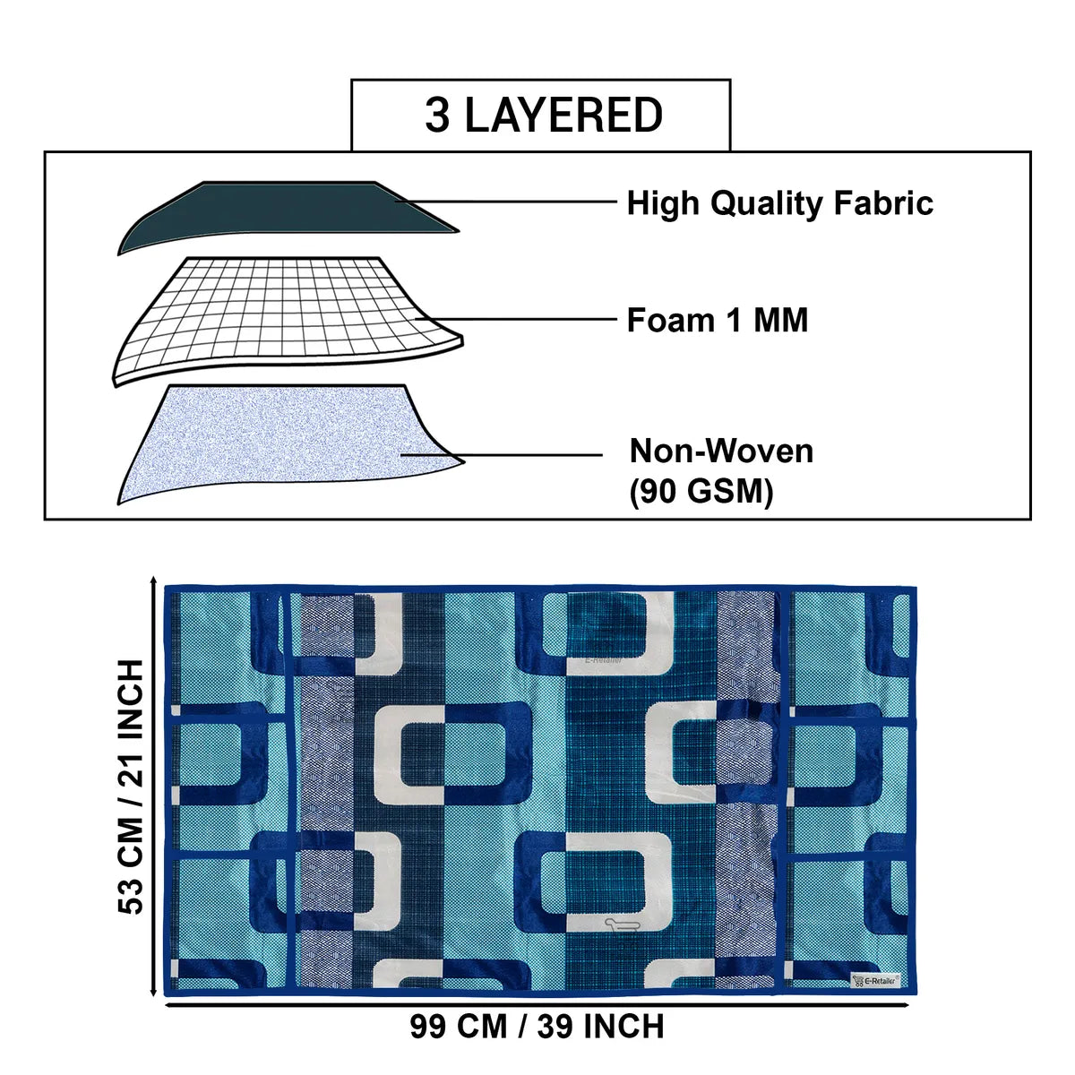 COMBO SET OFFER 104 (  FRIDGE TOP COVER 1 Piece + 6 PCS MUTIPURPOSE MAT +2PCS FRIDGE HANDLE COVER FREE