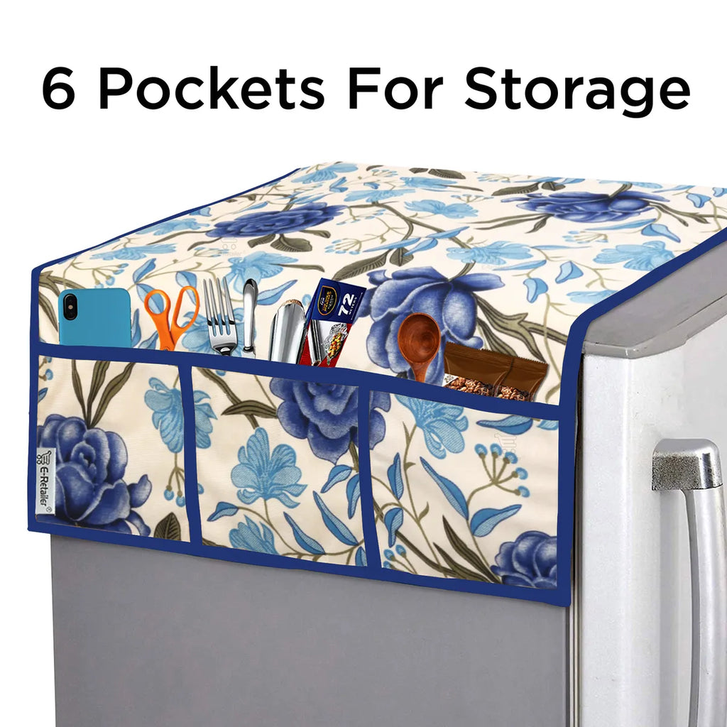 COMBO SET OFFER 105 (  FRIDGE TOP COVER 1 Piece + 6 PCS MUTIPURPOSE MAT +2PCS FRIDGE HANDLE COVER)