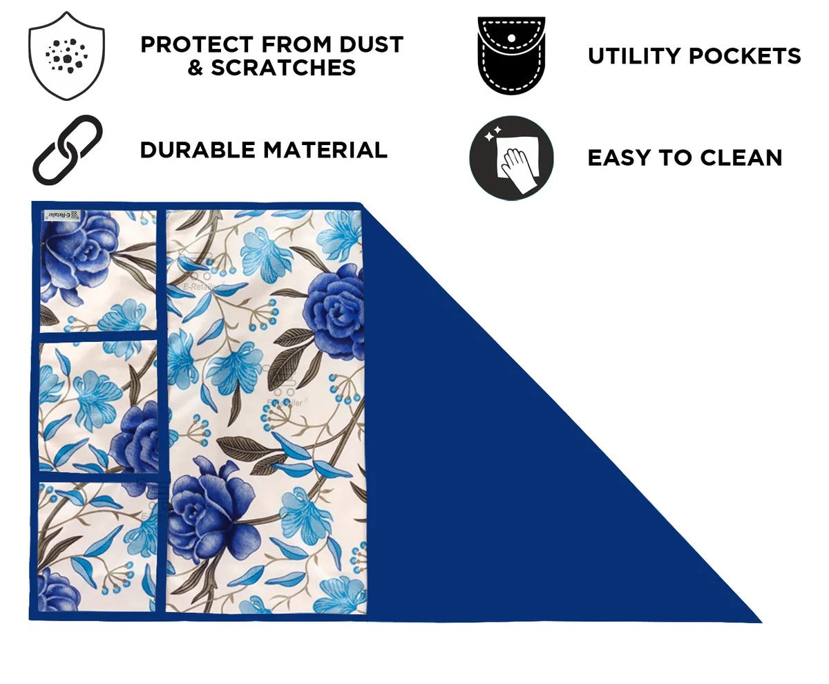 COMBO SET OFFER 105 (  FRIDGE TOP COVER 1 Piece + 6 PCS MUTIPURPOSE MAT +2PCS FRIDGE HANDLE COVER)