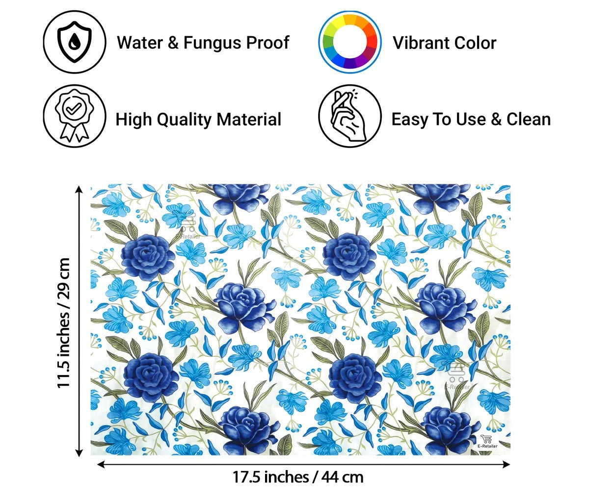 COMBO SET OFFER 105 (  FRIDGE TOP COVER 1 Piece + 6 PCS MUTIPURPOSE MAT +2PCS FRIDGE HANDLE COVER)