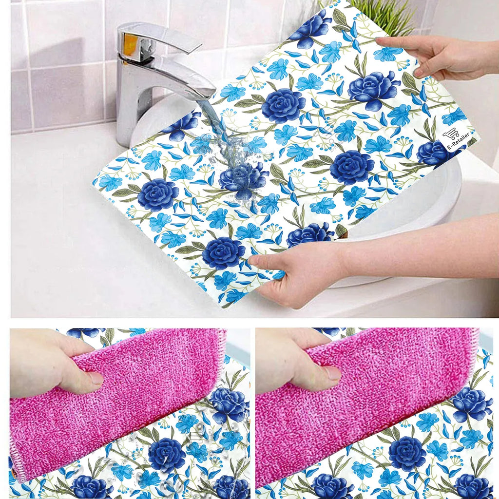 COMBO SET OFFER 105 (  FRIDGE TOP COVER 1 Piece + 6 PCS MUTIPURPOSE MAT +2PCS FRIDGE HANDLE COVER)