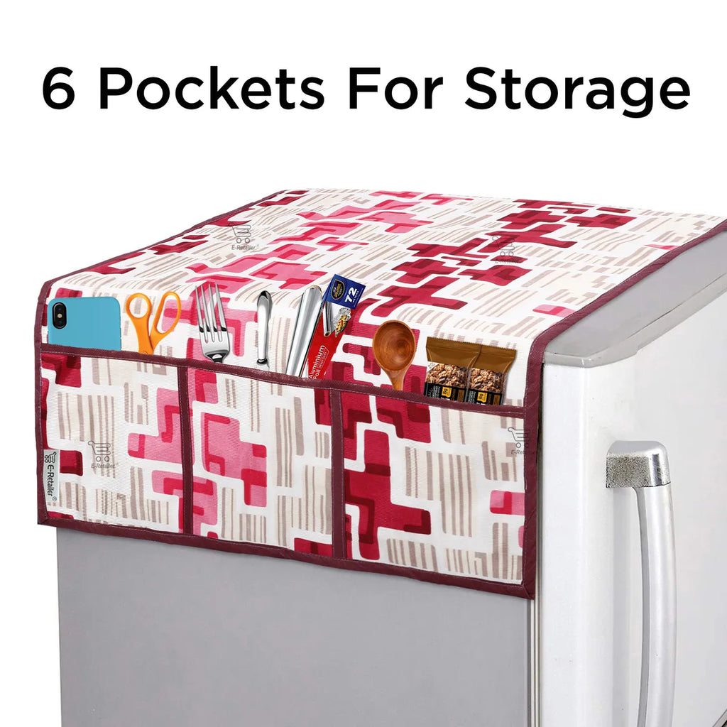COMBO SET OFFER 106 (  FRIDGE TOP COVER 1 Piece + 6 PCS MUTIPURPOSE MAT +2PCS FRIDGE HANDLE COVER)