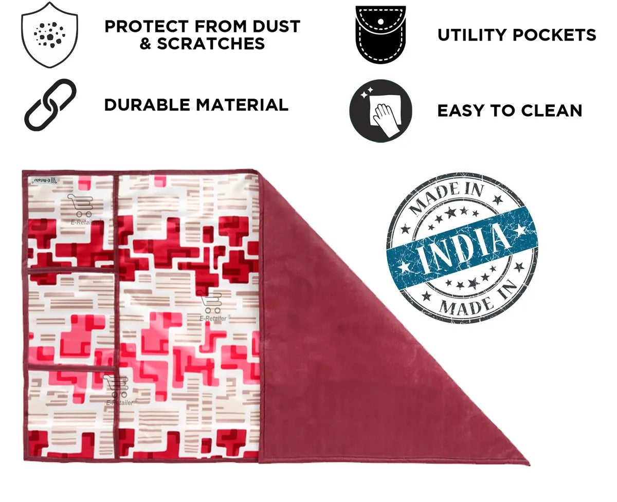 COMBO SET OFFER 106 (  FRIDGE TOP COVER 1 Piece + 6 PCS MUTIPURPOSE MAT +2PCS FRIDGE HANDLE COVER)
