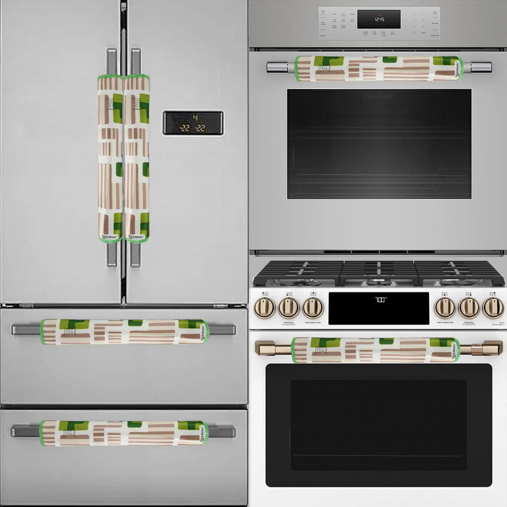 COMBO SET OFFER 107 (  FRIDGE TOP COVER 1 Piece + 6 PCS MUTIPURPOSE MAT +2PCS FRIDGE HANDLE COVER)