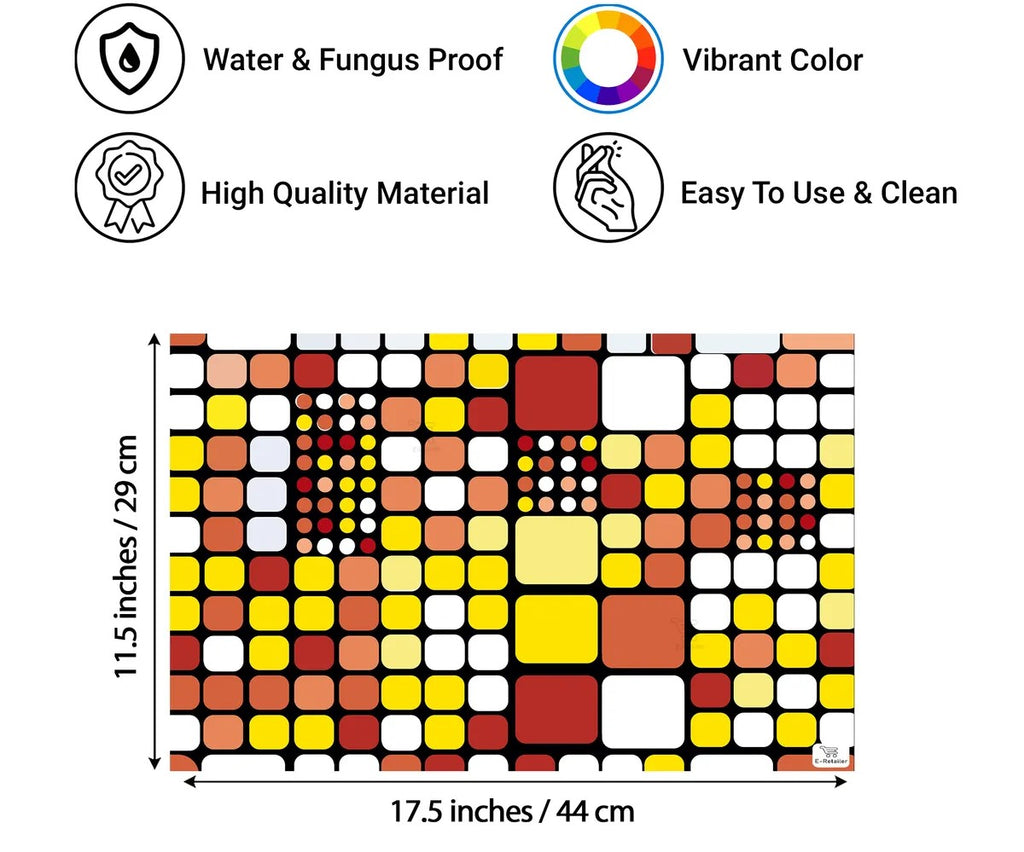 COMBO SET OFFER 108 (  FRIDGE TOP COVER 1 Piece + 6 PCS MUTIPURPOSE MAT +2PCS FRIDGE HANDLE COVER)