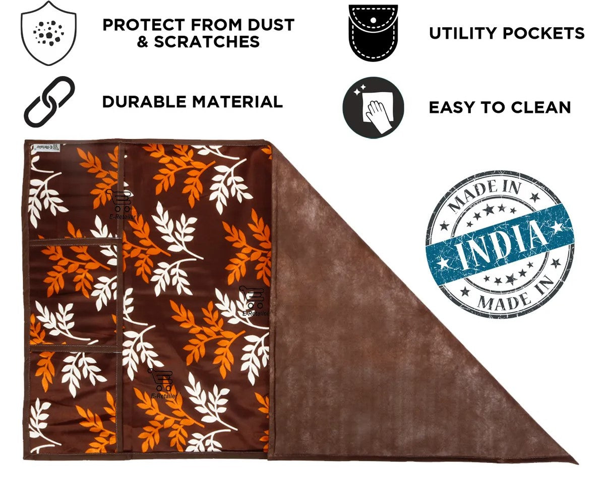 COMBO SET OFFER 109 (  FRIDGE TOP COVER 1 Piece + 6 PCS MUTIPURPOSE MAT +2PCS FRIDGE HANDLE COVER)