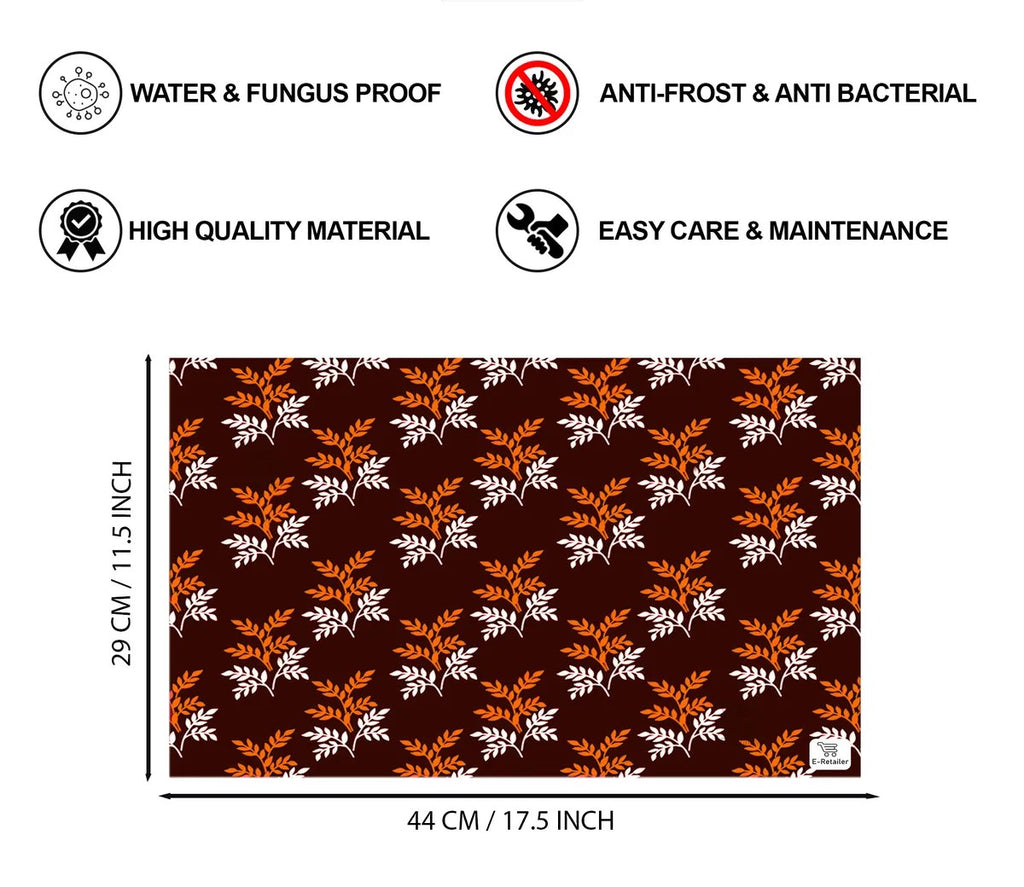 COMBO SET OFFER 109 (  FRIDGE TOP COVER 1 Piece + 6 PCS MUTIPURPOSE MAT +2PCS FRIDGE HANDLE COVER)