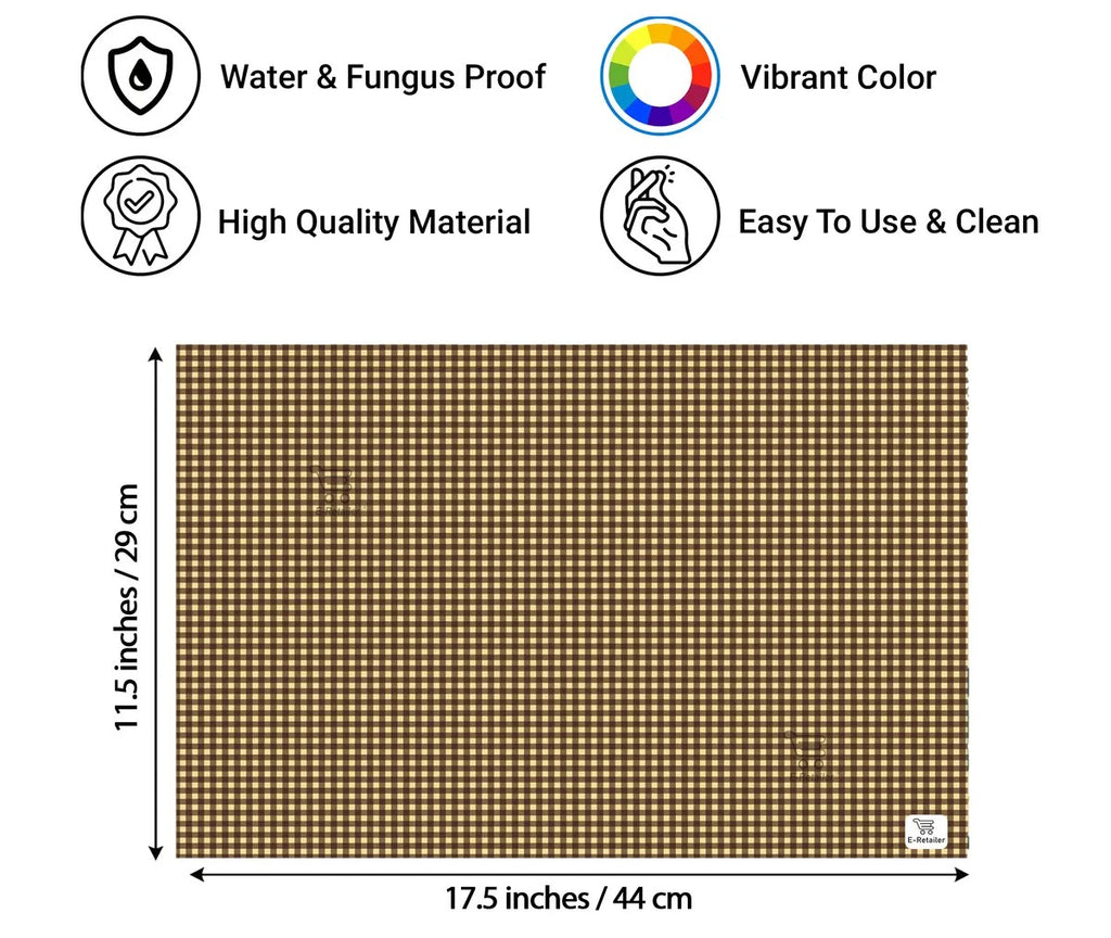 COMBO SET OFFER 110 (  FRIDGE TOP COVER 1 Piece + 6 PCS MUTIPURPOSE MAT +2PCS FRIDGE HANDLE COVER)