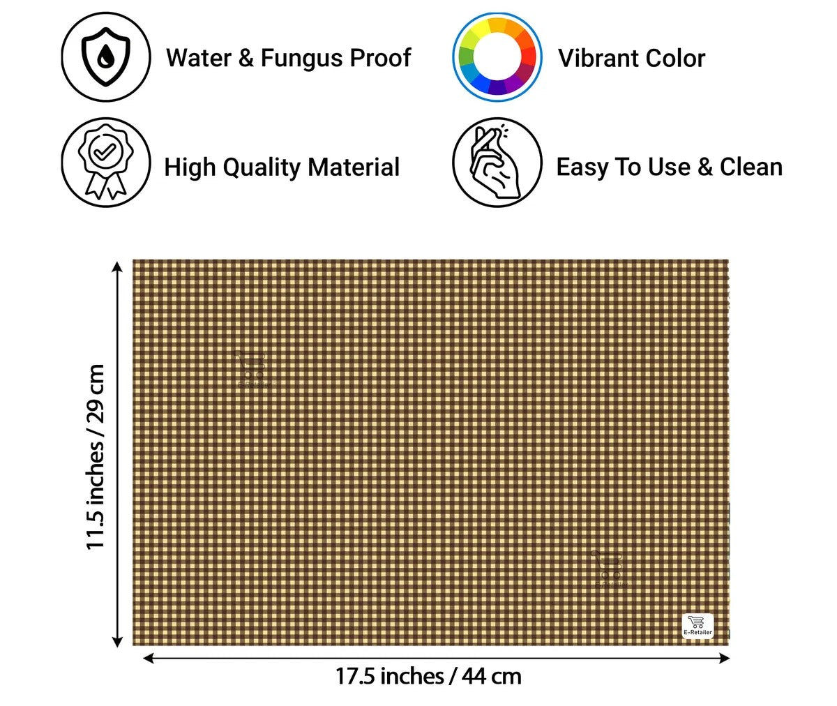 COMBO SET OFFER 110 (  FRIDGE TOP COVER 1 Piece + 6 PCS MUTIPURPOSE MAT +2PCS FRIDGE HANDLE COVER)