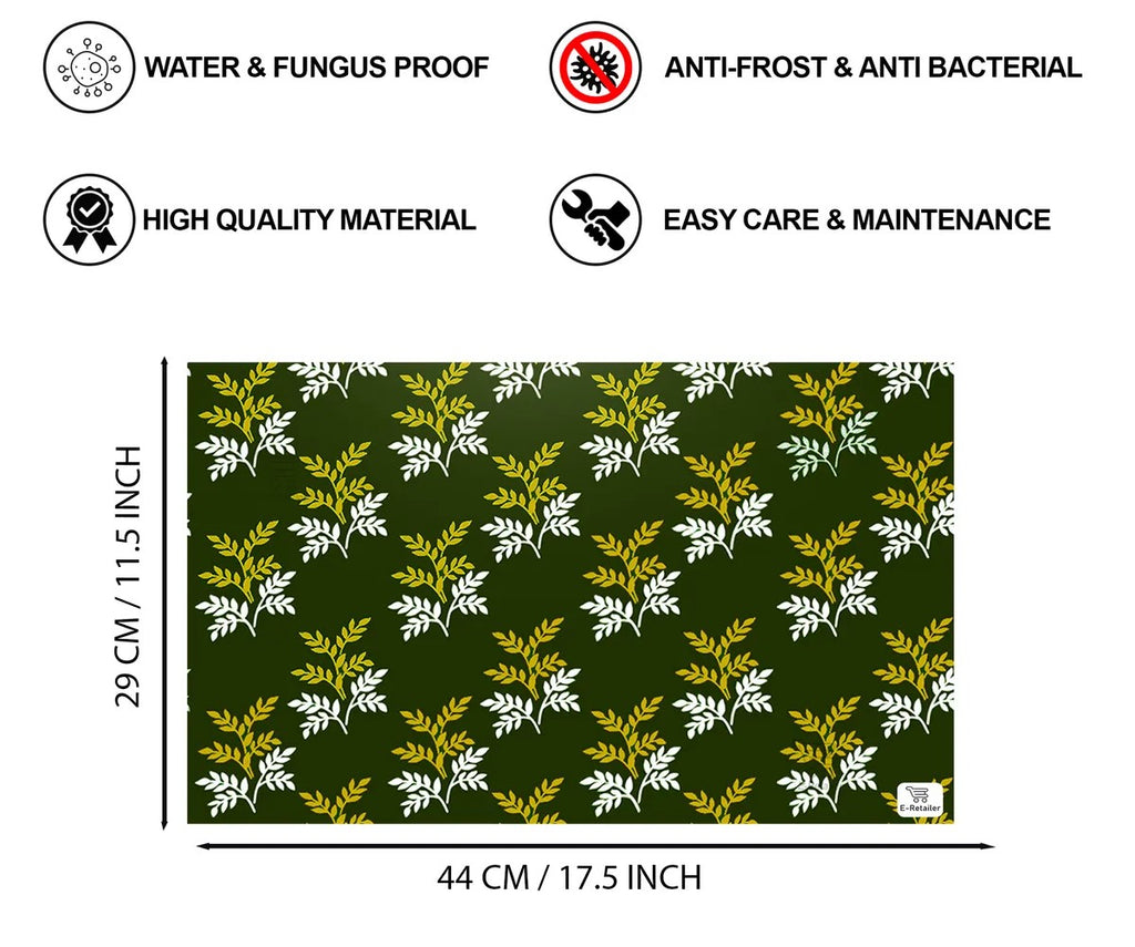 COMBO SET OFFER 111 (  FRIDGE TOP COVER 1 Piece + 6 PCS MUTIPURPOSE MAT +2PCS FRIDGE HANDLE COVER)