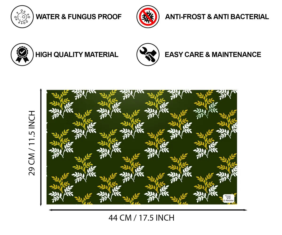 COMBO SET OFFER 111 (  FRIDGE TOP COVER 1 Piece + 6 PCS MUTIPURPOSE MAT +2PCS FRIDGE HANDLE COVER)