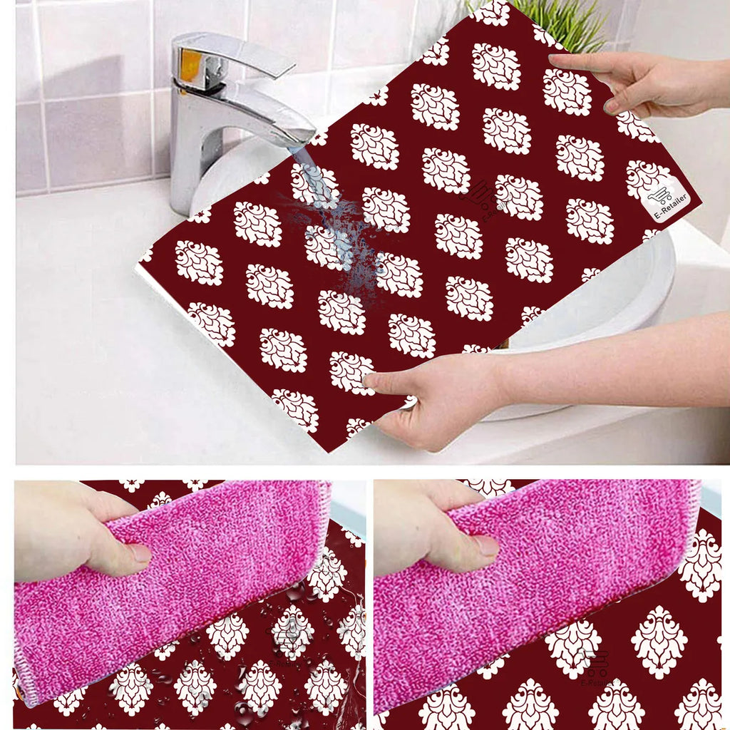 COMBO SET OFFER 112 (  FRIDGE TOP COVER 1 Piece + 6 PCS MUTIPURPOSE MAT +2PCS FRIDGE HANDLE COVER)