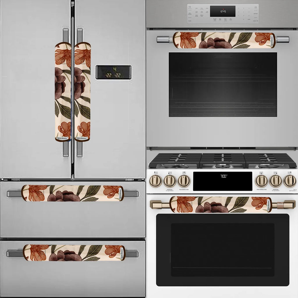 COMBO SET OFFER 113 (FRIDGE TOP COVER 1 Piece + 6 PCS MUTIPURPOSE MAT +2PCS FRIDGE HANDLE COVER)
