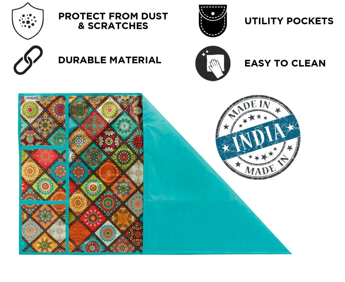 COMBO SET OFFER 115 (  FRIDGE TOP COVER 1 Piece + 6 PCS MUTIPURPOSE MAT +2PCS FRIDGE HANDLE COVER)
