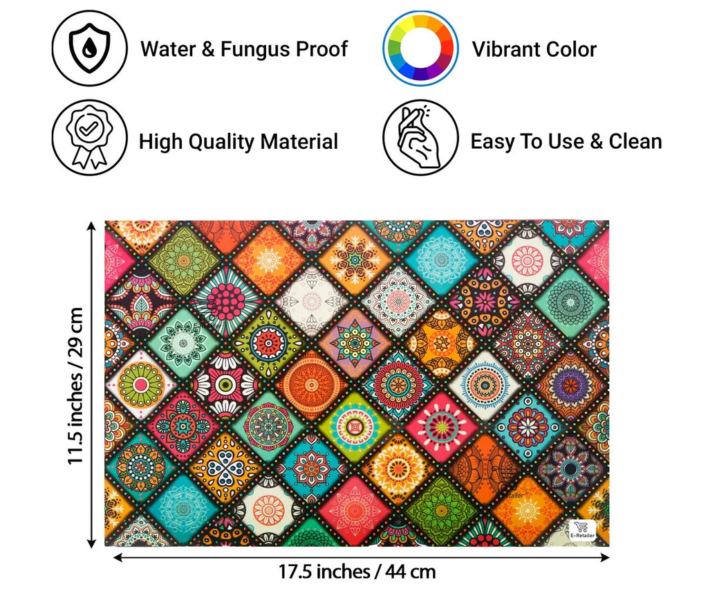 COMBO SET OFFER 115 (  FRIDGE TOP COVER 1 Piece + 6 PCS MUTIPURPOSE MAT +2PCS FRIDGE HANDLE COVER)