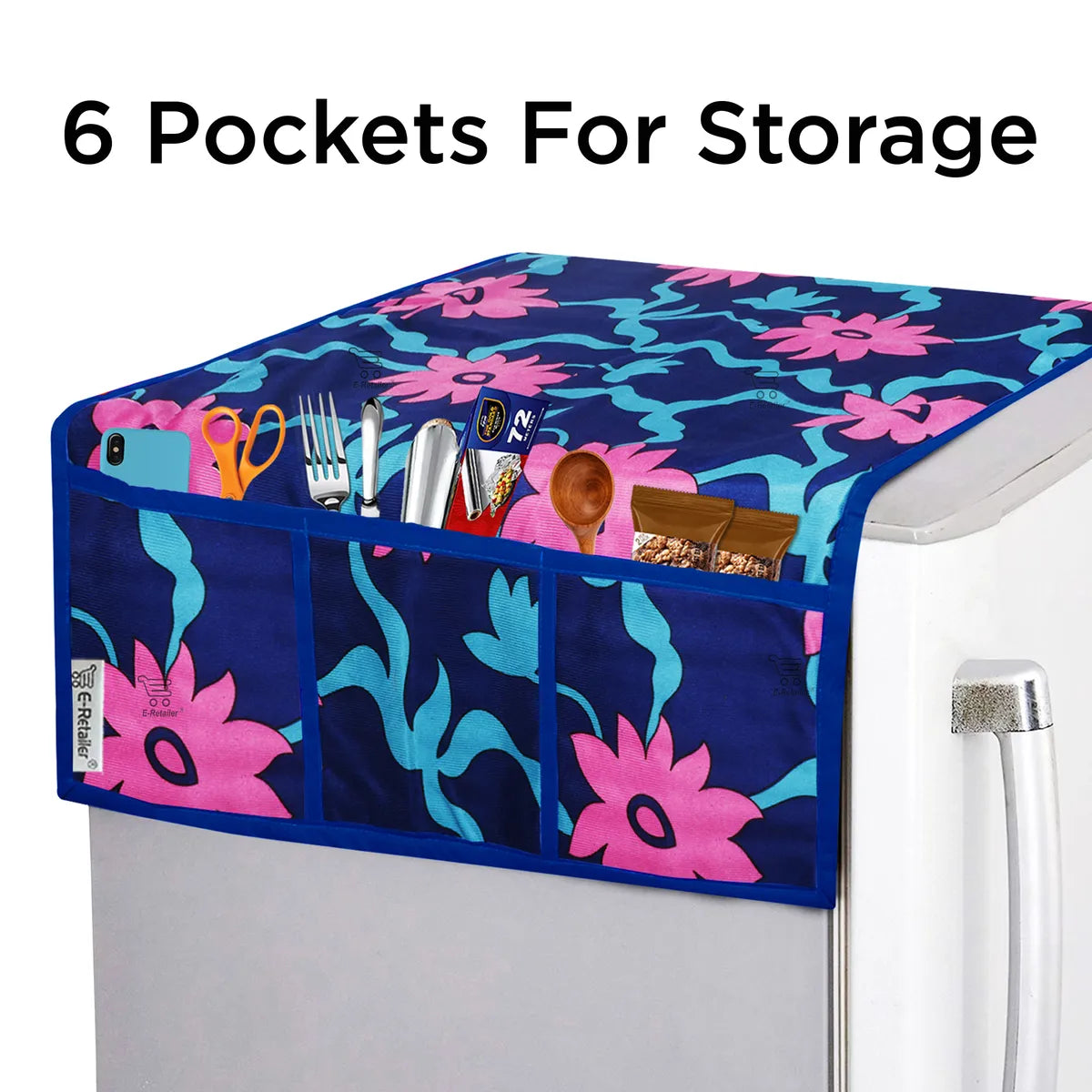 COMBO SET OFFER 116(FRIDGE TOP COVER 1 Piece + 6 PCS MUTIPURPOSE MAT +2PCS FRIDGE HANDLE COVER)