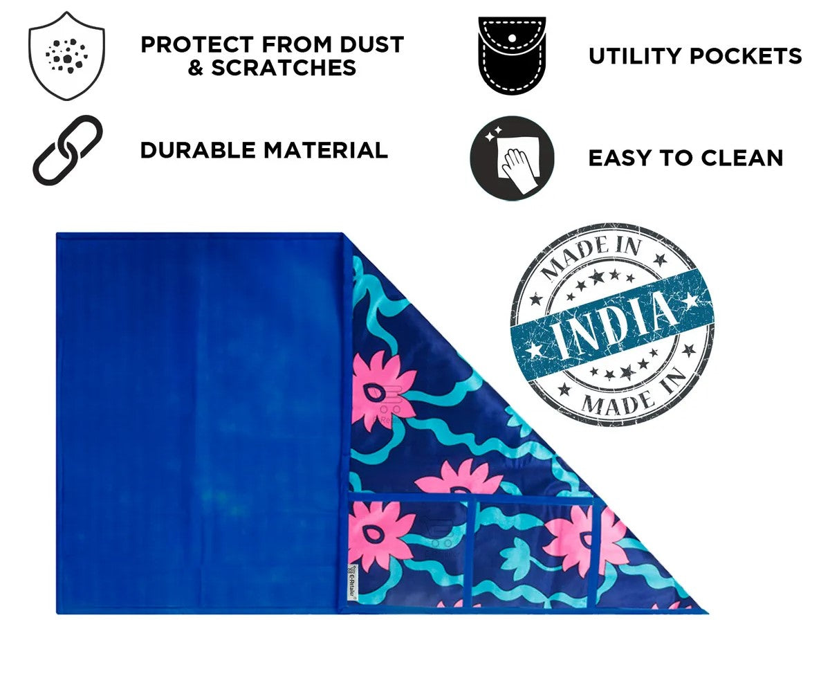 COMBO SET OFFER 116(FRIDGE TOP COVER 1 Piece + 6 PCS MUTIPURPOSE MAT +2PCS FRIDGE HANDLE COVER)