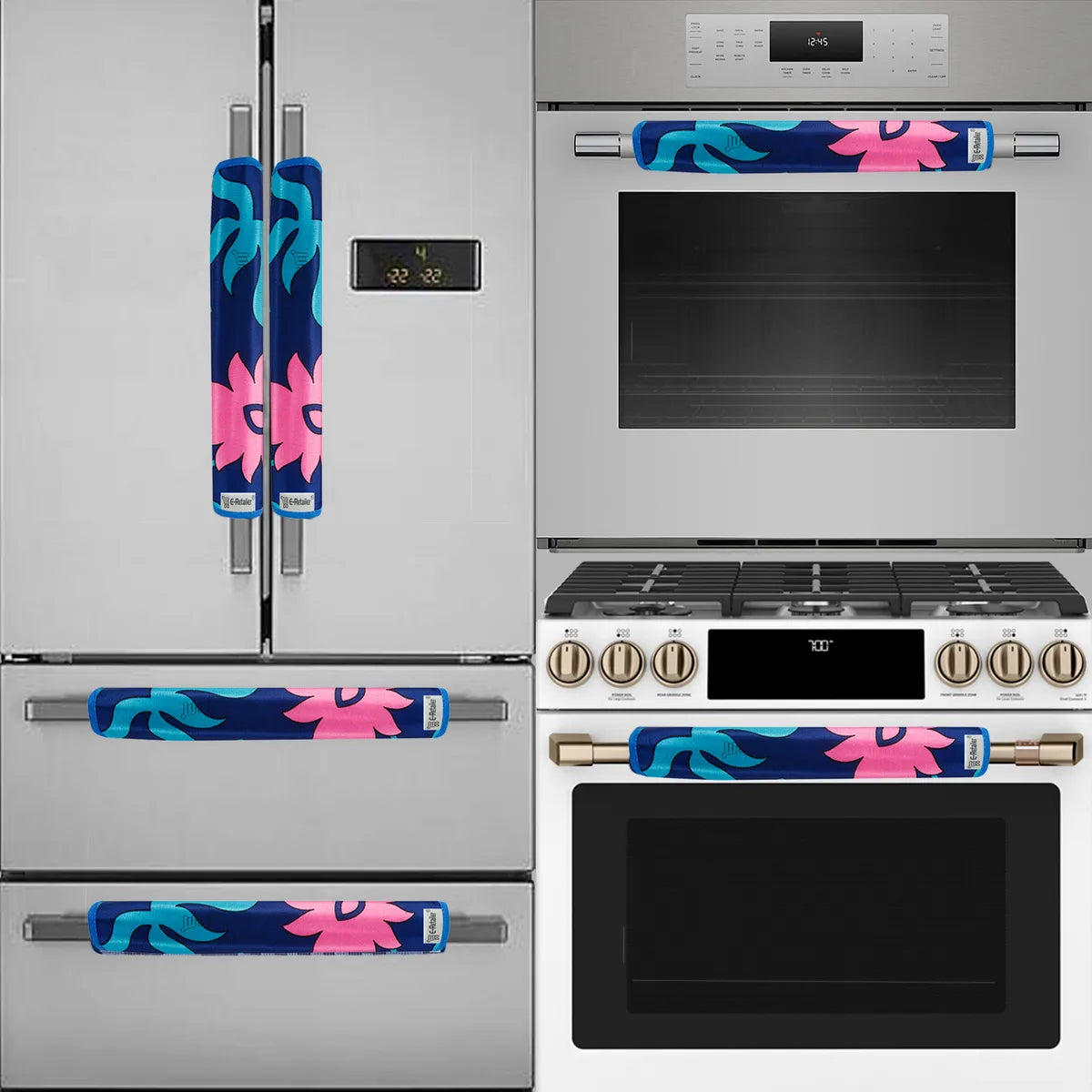 COMBO SET OFFER 116(FRIDGE TOP COVER 1 Piece + 6 PCS MUTIPURPOSE MAT +2PCS FRIDGE HANDLE COVER)
