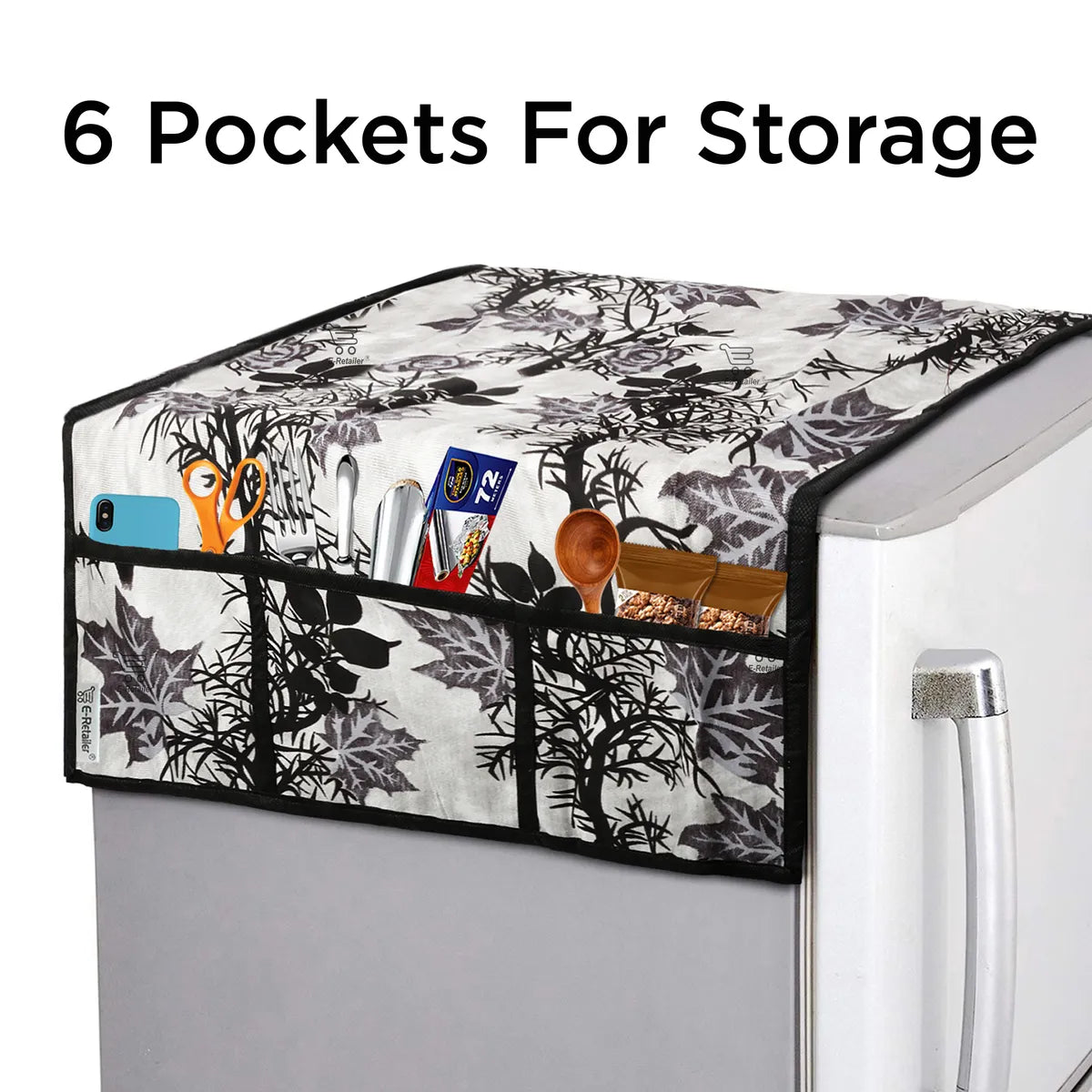 COMBO SET OFFER 117(FRIDGE TOP COVER 1 Piece + 6 PCS MUTIPURPOSE MAT +2PCS FRIDGE HANDLE COVER)
