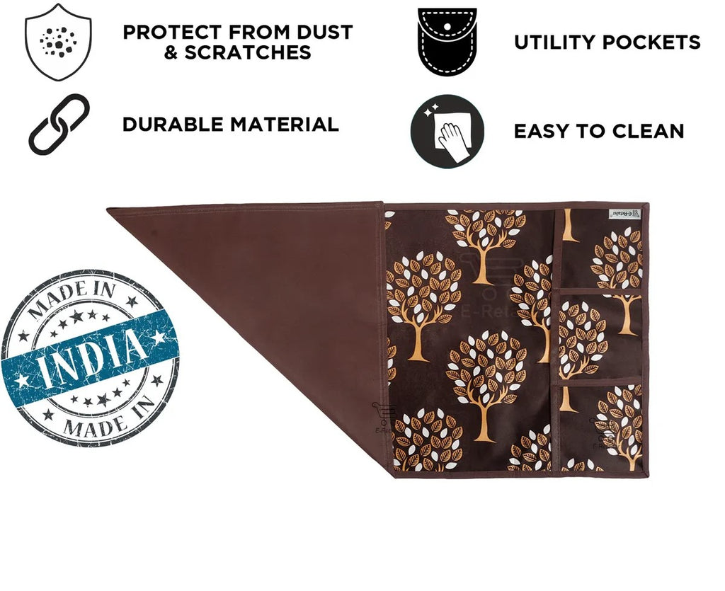 COMBO SET OFFER 118 (FRIDGE TOP COVER 1 Piece + 6 PCS MUTIPURPOSE MAT +2PCS FRIDGE HANDLE COVER)