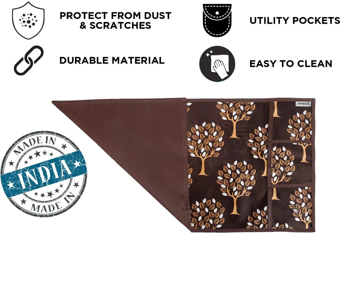 COMBO SET OFFER 118 (FRIDGE TOP COVER 1 Piece + 6 PCS MUTIPURPOSE MAT +2PCS FRIDGE HANDLE COVER)