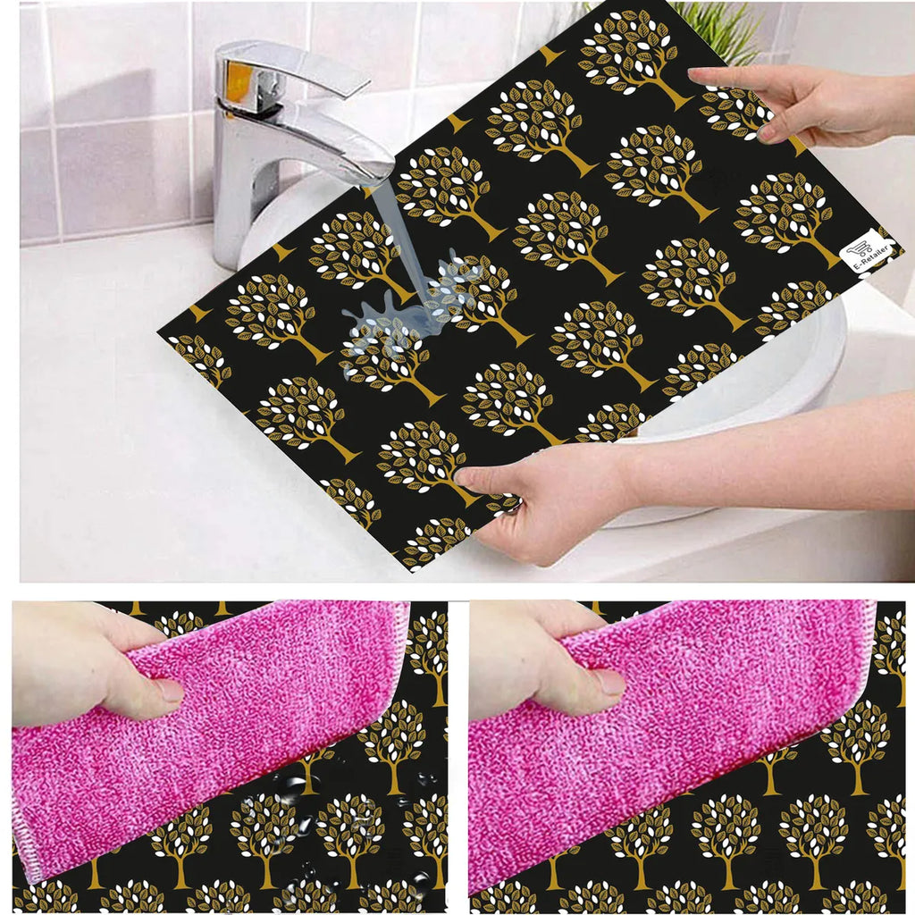 COMBO SET OFFER 118 (FRIDGE TOP COVER 1 Piece + 6 PCS MUTIPURPOSE MAT +2PCS FRIDGE HANDLE COVER)